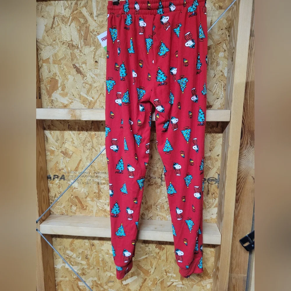 Peanuts NWT‎ 2PC Snoopy Christmas Hoodie & Pants Womans Size Small